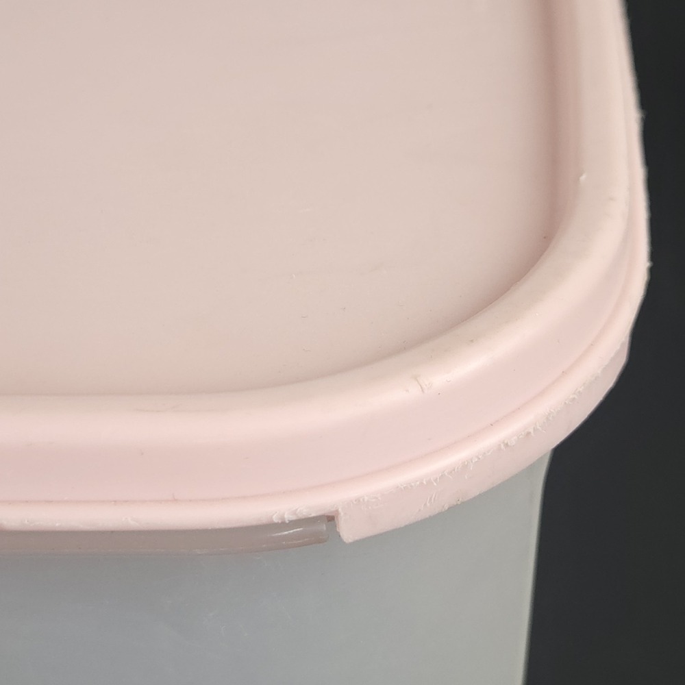 VTG Tupperware Modular Mates Container Rectangle 18C 2 Pink Lid Replacement - Picture 6 of 6